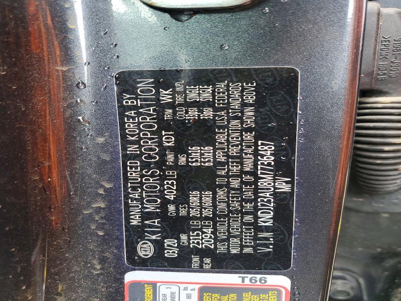 Продаж на аукціоні авто 2021 Kia Soul, vin: KNDJ23AU8M7736487, номер лоту: 70030956