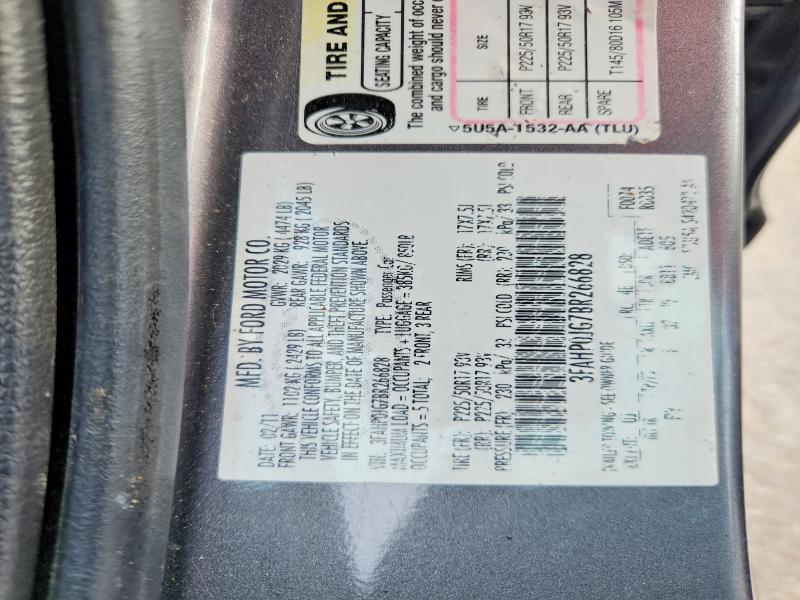 Aukcja sprzedaży 2011 Ford Fusion, vin: 3FAHP0JG7BR266828, numer aukcji: 69493376