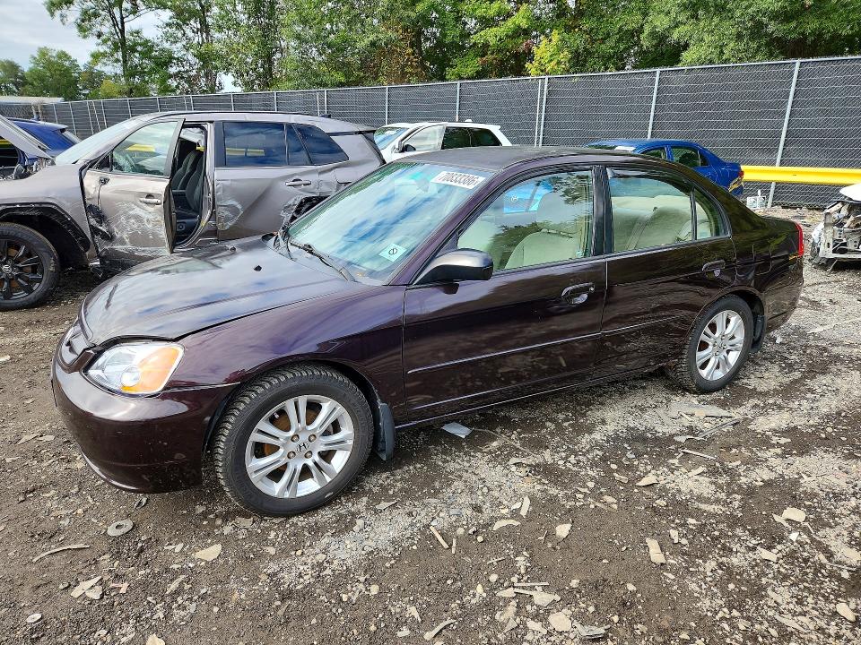 Продаж на аукціоні авто 2001 Honda Civic, vin: 2HGES165X1H511271, номер лоту: 70833386