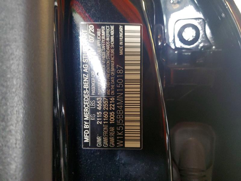 Aukcja sprzedaży 2021 Mercedes-benz Cla, vin: W1K5J5BB4MN150187, numer aukcji: 67841456