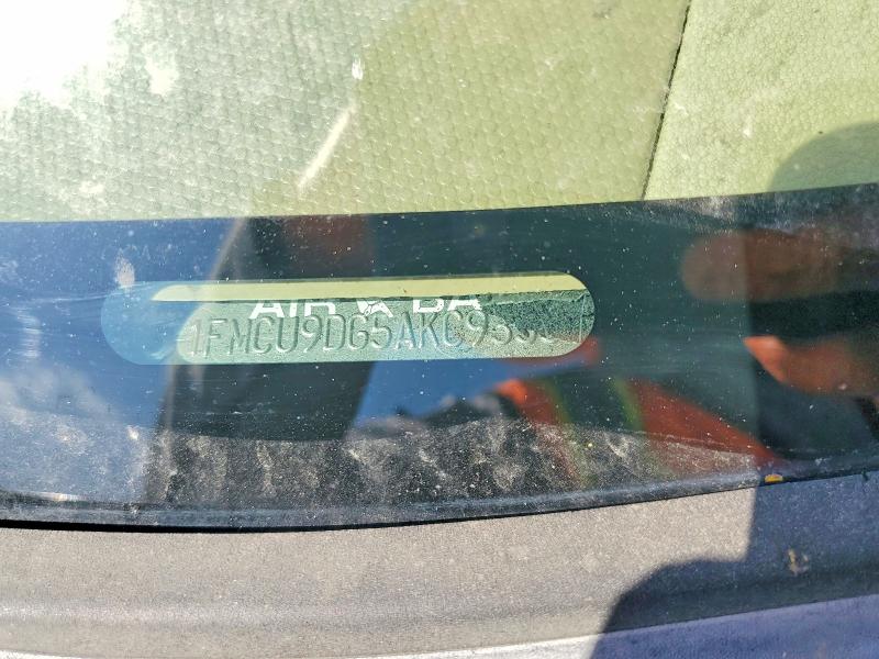 69986366 :رقم المزاد ، 1FMCU9DG5AKC93537 vin ، 2010 Ford Escape مزاد بيع