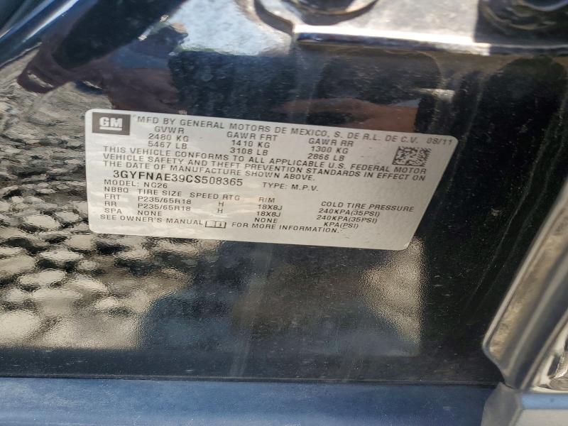 Aukcja sprzedaży 2012 Cadillac Srx, vin: 3GYFNAE39CS508365, numer aukcji: 67376506