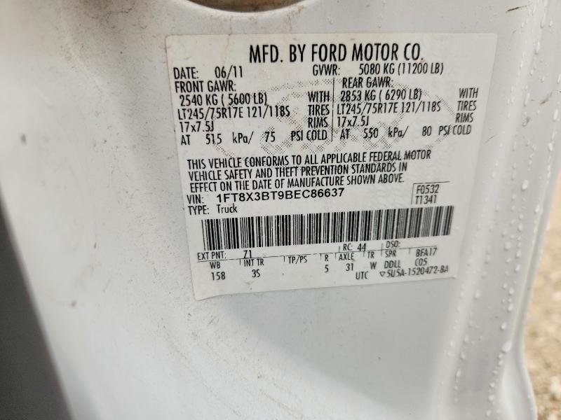 Продажа на аукционе авто 2011 Ford F350, vin: 1FT8X3BT9BEC86637, номер лота: 69210106