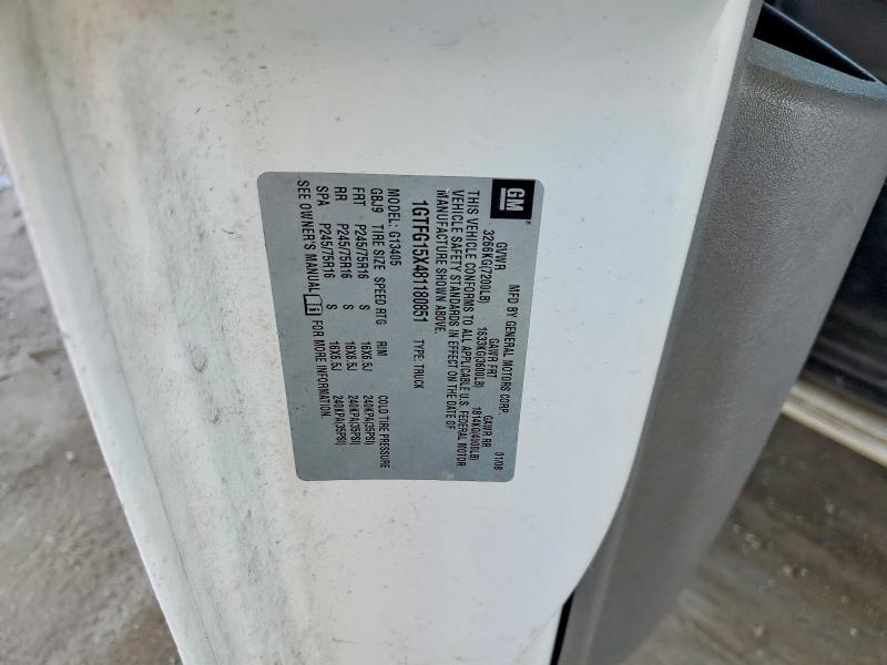 69630396 :رقم المزاد ، 1GTFG15X481180851 vin ، 2008 Gmc Savana مزاد بيع