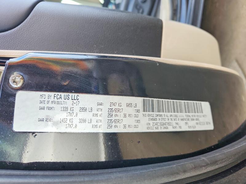 Aukcja sprzedaży 2017 Chrysler Pacifica, vin: 2C4RC1BG8HR705211, numer aukcji: 70862956