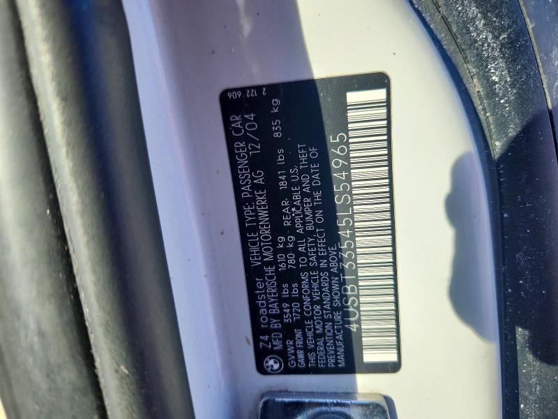 Продаж на аукціоні авто 2005 Bmw Z4, vin: 4USBT33545LS54965, номер лоту: 67678686