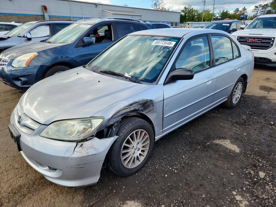 Auction sale of the 2005 Honda Civic, vin: 2HGES16565H559341, lot number: 69773646