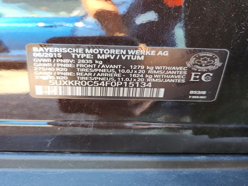 68168546 :رقم المزاد ، 5UXKR0C54F0P15134 vin ، 2015 Bmw X5 مزاد بيع