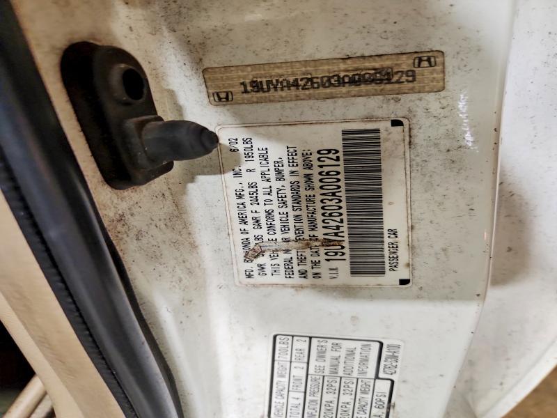 Продажа на аукционе авто 2003 Acura 3.2cl, vin: 19UYA42603A006129, номер лота: 68336286