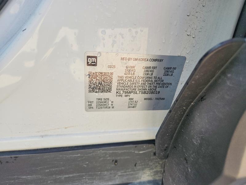 Продажа на аукционе авто 2025 Chevrolet Trailblazer, vin: KL79MPSL7SB208019, номер лота: 70154096