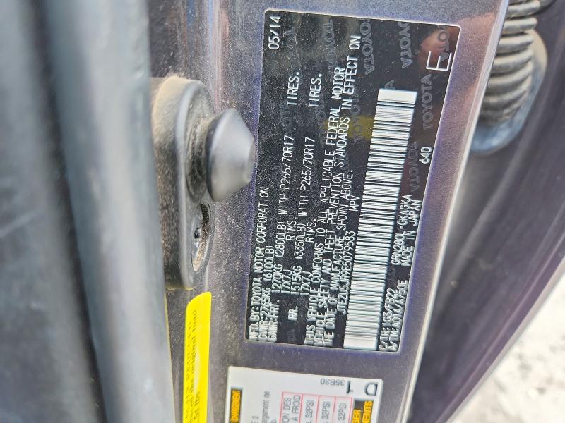 Aukcja sprzedaży 2014 Toyota 4runner, vin: JTEZU5JR9E5079583, numer aukcji: 68089666