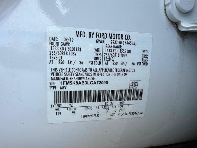 Продажа на аукционе авто 2020 Ford Explorer, vin: 1FM5K8AB3LGA72090, номер лота: 71096766