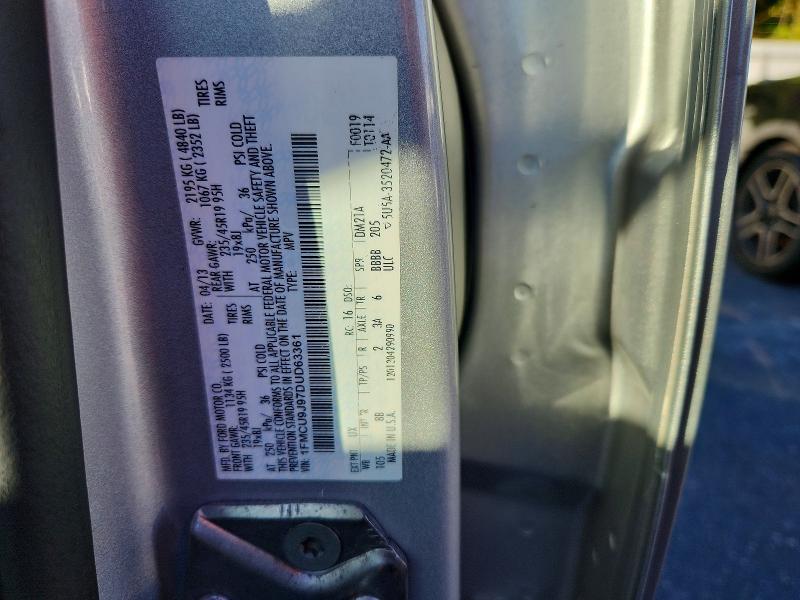 Продаж на аукціоні авто 2013 Ford Escape, vin: 1FMCU9J97DUD63361, номер лоту: 70817046