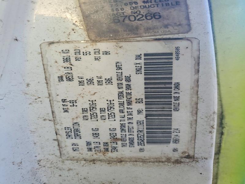 Auction sale of the 1994 Dodge Ram Wagon, vin: 2B5WB35Z1RK111691, lot number: 66860916
