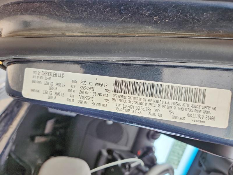 67157996 :رقم المزاد ، 1J4FA24108L561695 vin ، 2008 Jeep Wrangler مزاد بيع