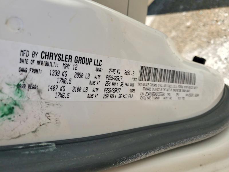 67385826 :رقم المزاد ، 2C4RVABGXCR353901 vin ، 2012 Volkswagen Routan مزاد بيع