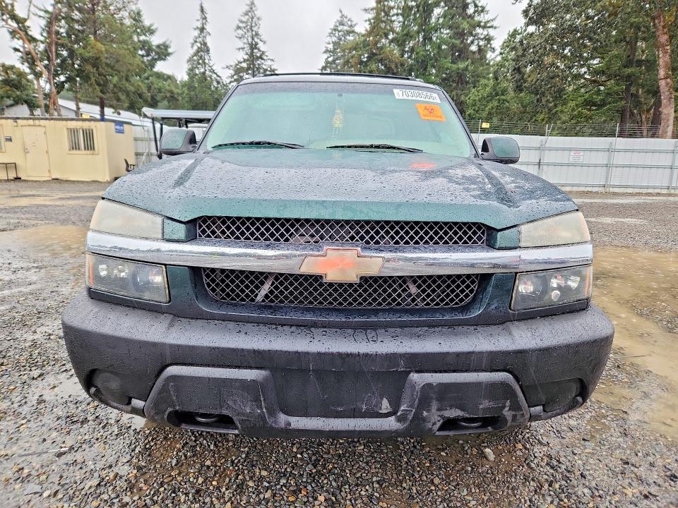 2002 Chevrolet Avalanche მანქანა იყიდება აუქციონზე, vin: 3GNEK13T92G103905, აუქციონის ნომერი: 70308566