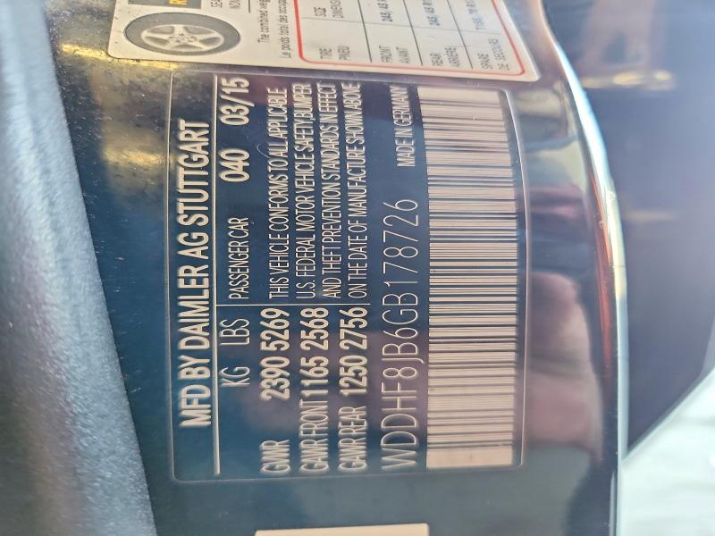 69869286 :رقم المزاد ، WDDHF8JB6GB178726 vin ، 2016 Mercedes-benz E مزاد بيع