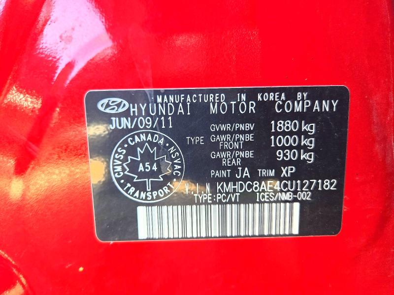 Aukcja sprzedaży 2012 Hyundai Elantra Touring, vin: KMHDC8AE4CU127182, numer aukcji: 67991546
