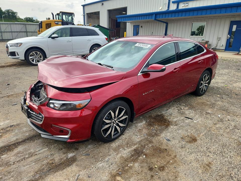 Auction sale of the 2017 Chevrolet Malibu, vin: 1G1ZE5ST7HF217186, lot number: 70124556