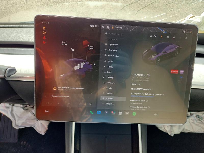 Продаж на аукціоні авто 2019 Tesla Model 3, vin: 5YJ3E1EB3KF450423, номер лоту: 58631086