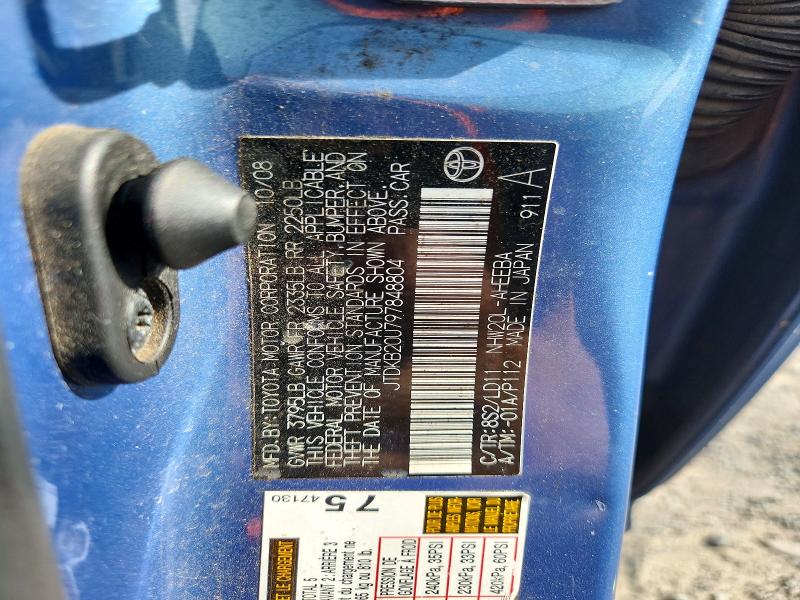70510936 :رقم المزاد ، JTDKB20U797848804 vin ، 2009 Toyota Prius مزاد بيع