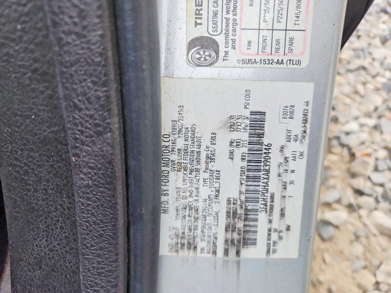 Продаж на аукціоні авто 2010 Ford Fusion, vin: 3FAHP0HAXAR390446, номер лоту: 69093446