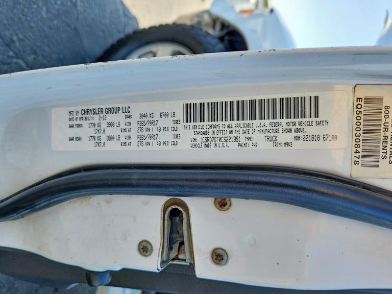 Продаж на аукціоні авто 2012 Dodge Ram 1500, vin: 1C6RD7GT0CS221991, номер лоту: 67323276