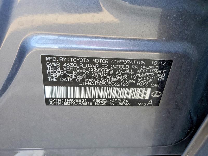 Продаж на аукціоні авто 2018 Lexus Is, vin: JTHBA1D28J5062160, номер лоту: 69432306