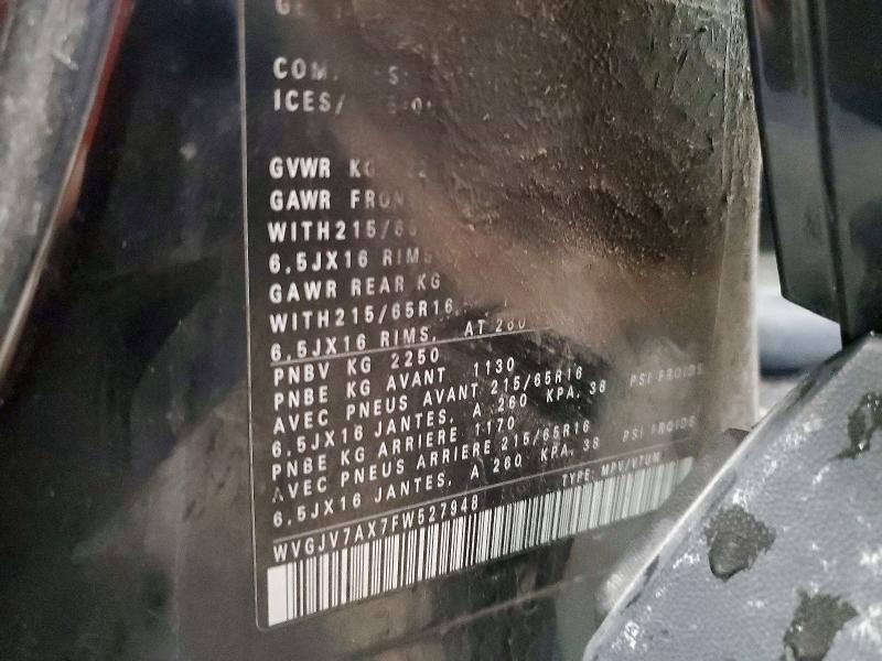 Aukcja sprzedaży 2015 Volkswagen Tiguan, vin: WVGJV7AX7FW527948, numer aukcji: 68216006