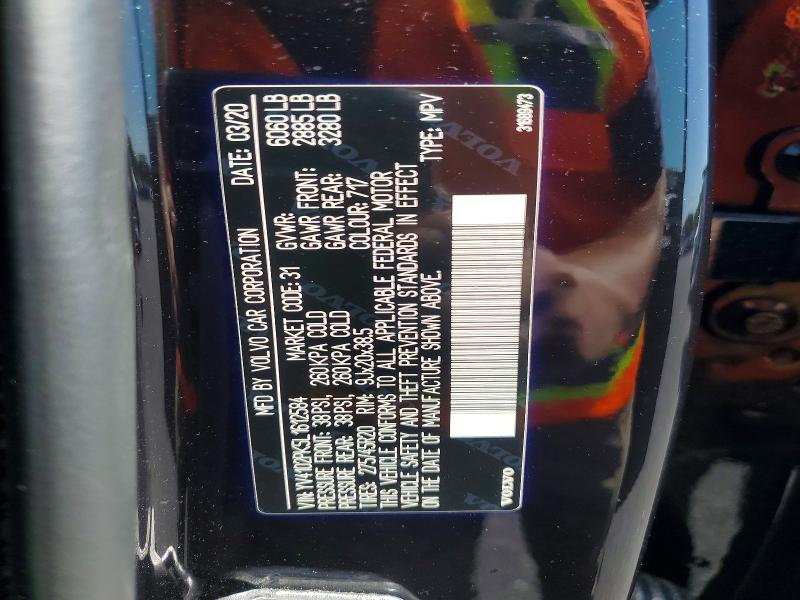 Auction sale of the 2020 Volvo Xc90, vin: YV4102PK5L1612584, lot number: 69313016