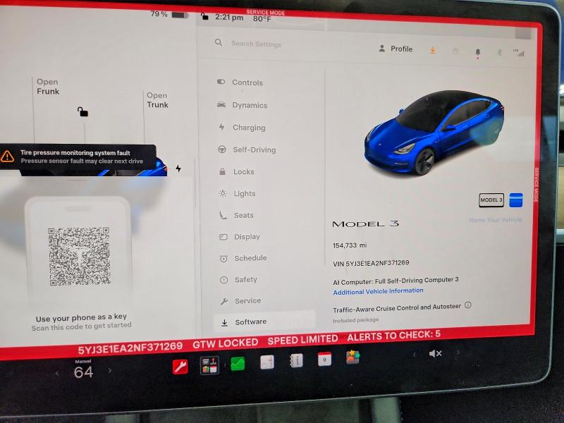 65961626 :رقم المزاد ، 5YJ3E1EA2NF371269 vin ، 2022 Tesla Model 3 مزاد بيع