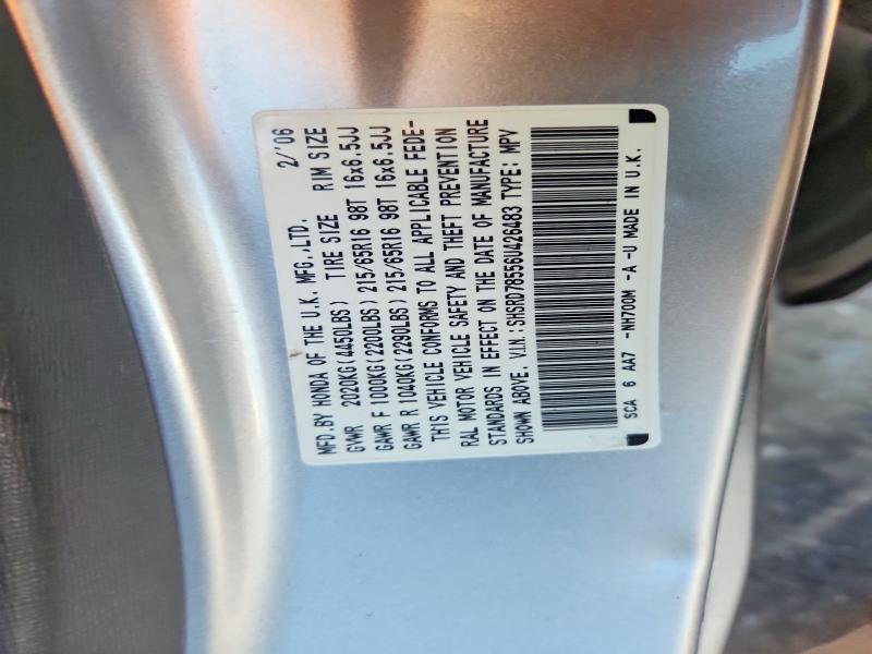 Aukcja sprzedaży 2006 Honda Cr-v, vin: SHSRD78556U426483, numer aukcji: 66758556