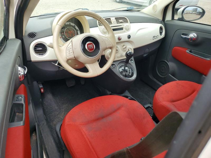 70686216 :رقم المزاد ، 3C3CFFAR3CT343649 vin ، 2012 Fiat 500 مزاد بيع
