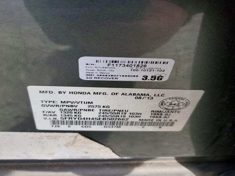 Продажа на аукционе авто 2014 Acura Mdx, vin: 5FRYD4H45EB502662, номер лота: 68415066
