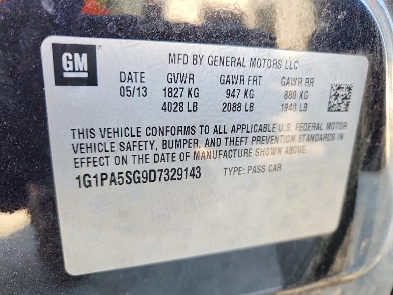 Aukcja sprzedaży 2013 Chevrolet Cruze, vin: 1G1PA5SG9D7329143, numer aukcji: 70374596