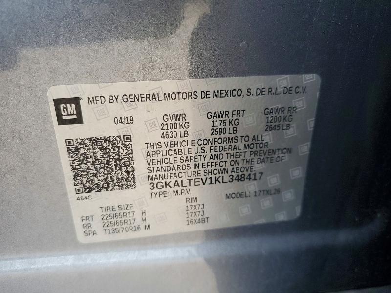 Продаж на аукціоні авто 2019 Gmc Terrain, vin: 3GKALTEV1KL348417, номер лоту: 68328496
