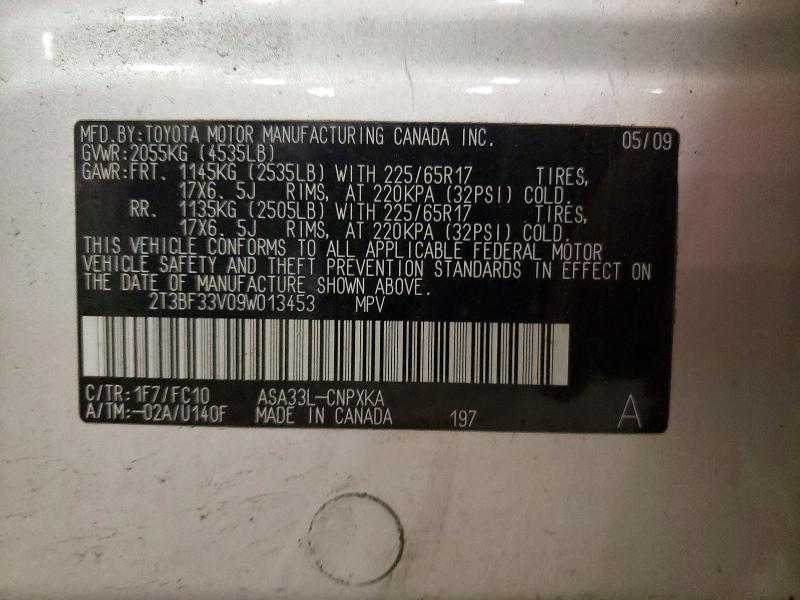 Auction sale of the 2009 Toyota Rav4, vin: 2T3BF33V09W013453        , lot number: 69062686