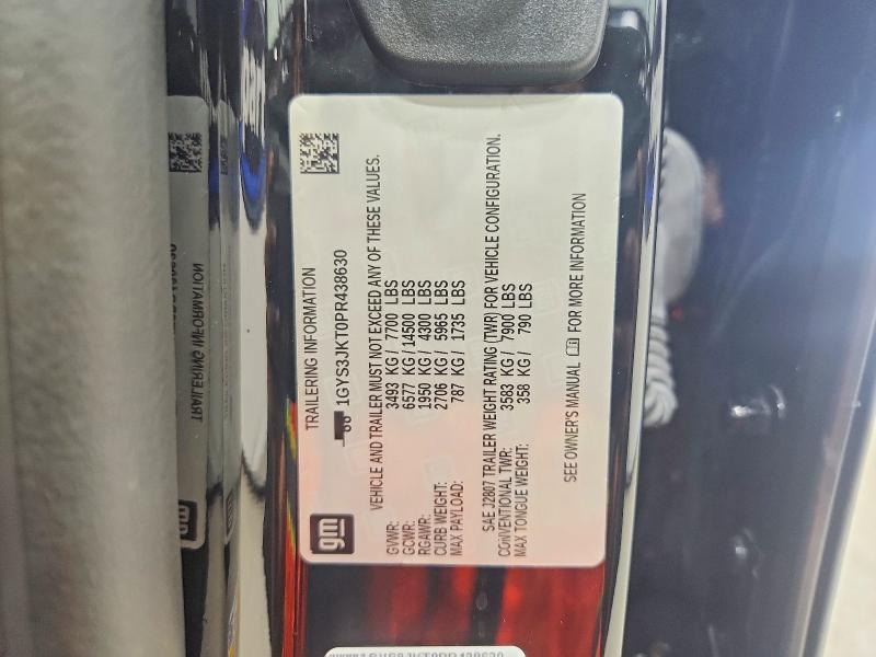 Aukcja sprzedaży 2023 Cadillac Escalade, vin: 1GYS3JKT0PR438630, numer aukcji: 70906436