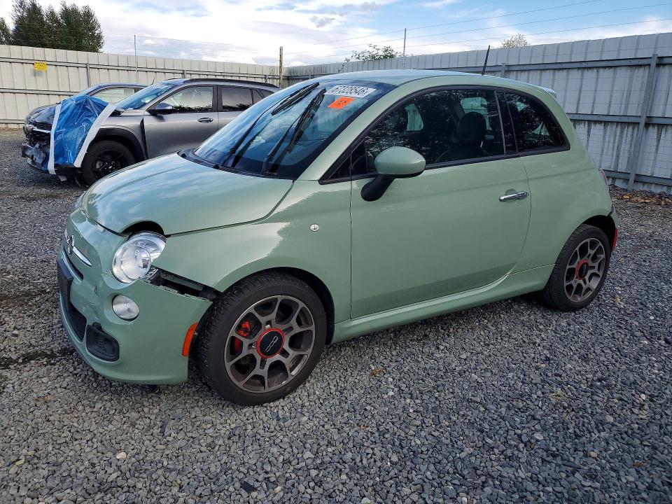 67328546 :رقم المزاد ، 3C3CFFBR0FT509032 vin ، 2015 Fiat 500 مزاد بيع
