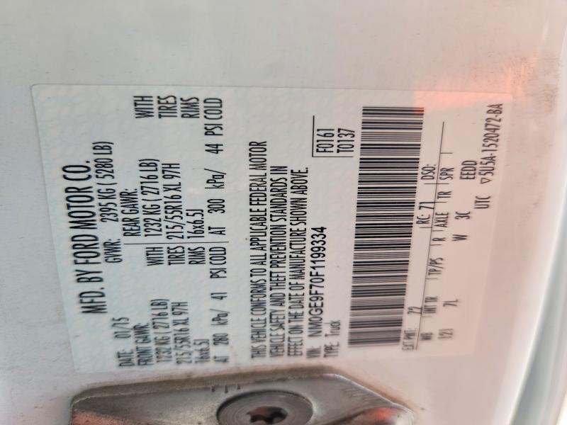Aukcja sprzedaży 2015 Ford Transit Connect, vin: NM0GE9F70F1199334, numer aukcji: 70634526