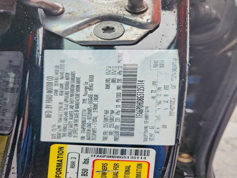 2016 Ford Fusion მანქანა იყიდება აუქციონზე, vin: 1FA6P0HD8G5135114, აუქციონის ნომერი: 69588016