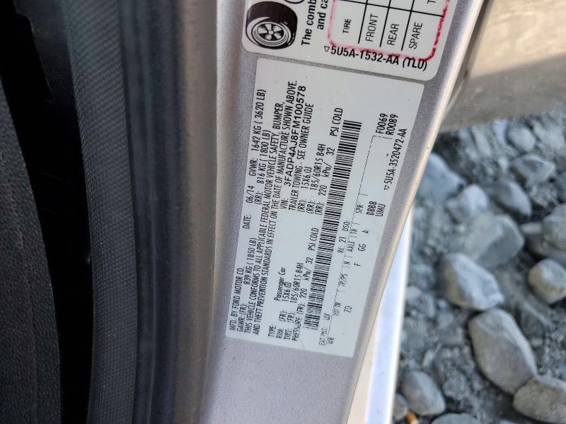 2015 Ford Fiesta მანქანა იყიდება აუქციონზე, vin: 3FADP4AJ8FM100578, აუქციონის ნომერი: 68634776