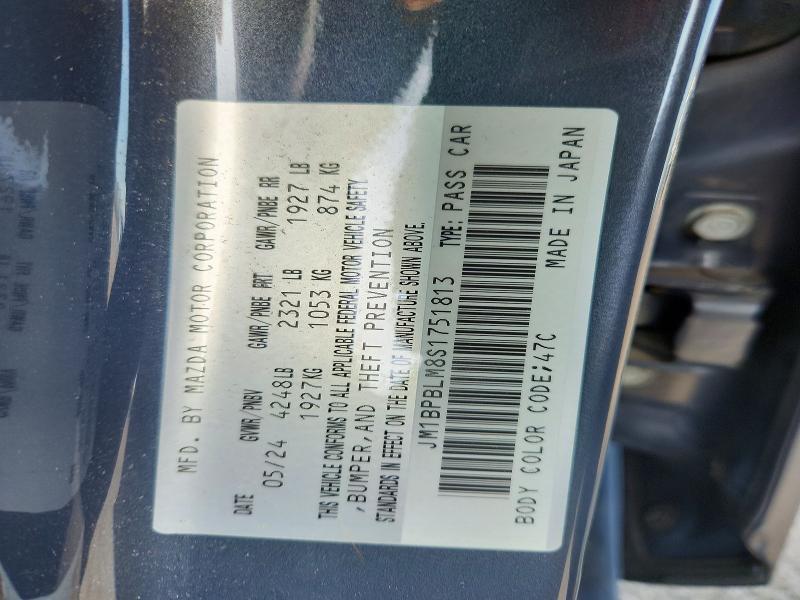Продаж на аукціоні авто 2025 Mazda 3, vin: JM1BPBLM8S1751813, номер лоту: 67476216