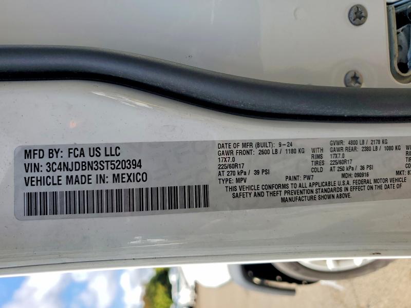Продаж на аукціоні авто 2025 Jeep Compass, vin: 3C4NJDBN3ST520394, номер лоту: 69811986