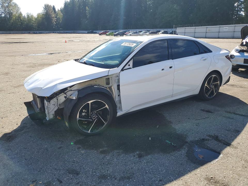 70772626 :رقم المزاد ، KMHLR4AF7MU180665 vin ، 2021 Hyundai Elantra مزاد بيع