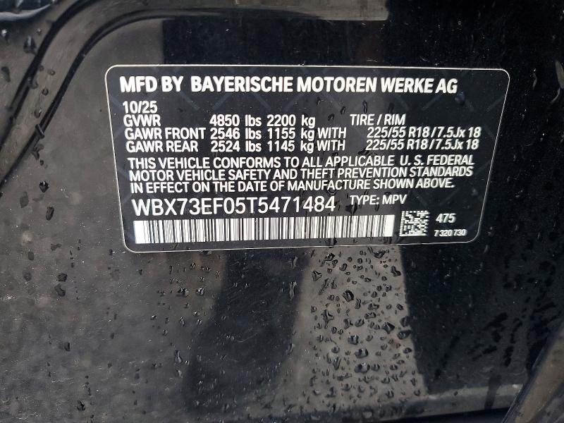 Aukcja sprzedaży 2026 Bmw X1, vin: WBX73EF05T5471484, numer aukcji: 67098616