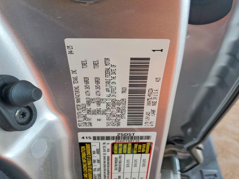 Продаж на аукціоні авто 2025 Toyota Tundra, vin: 5TFNC5DBXSX103295, номер лоту: 69729266