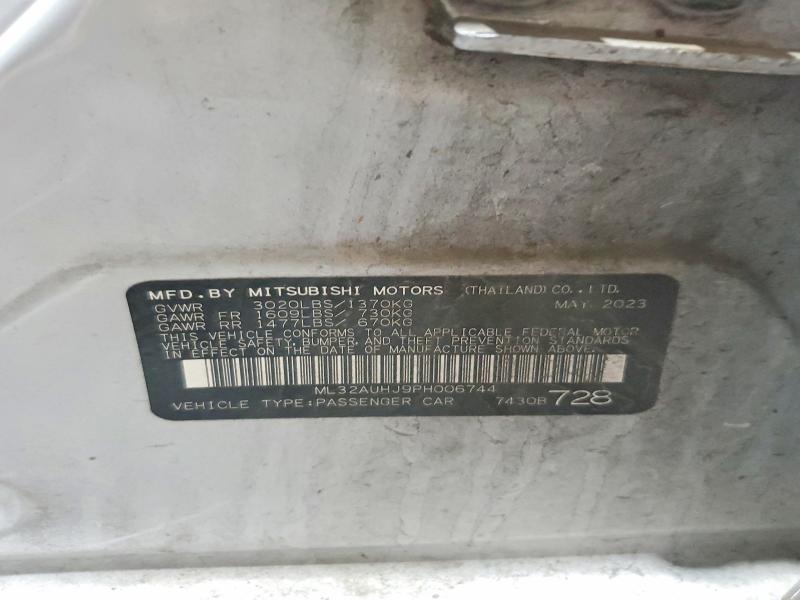 Aukcja sprzedaży 2023 Mitsubishi Mirage, vin: ML32AUHJ9PH006744, numer aukcji: 67979316