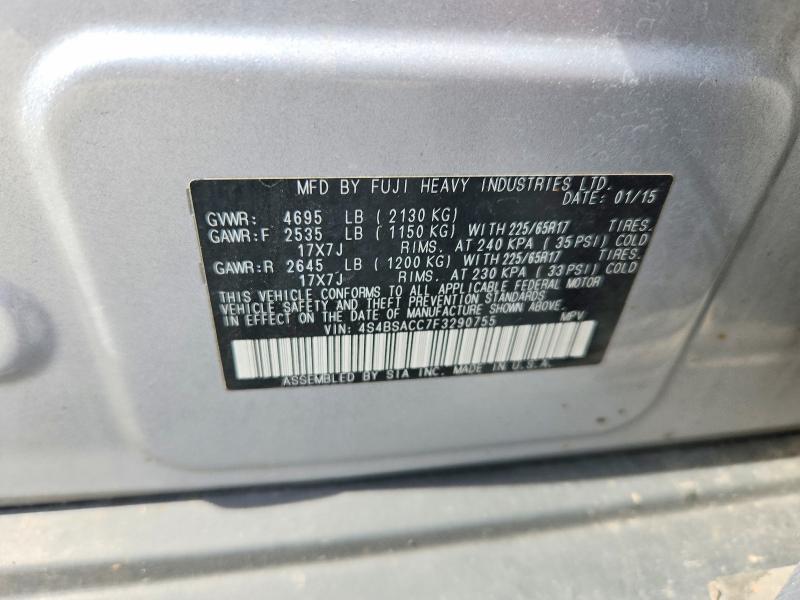 Продаж на аукціоні авто 2015 Subaru Outback, vin: 4S4BSACC7F3290755, номер лоту: 69406106